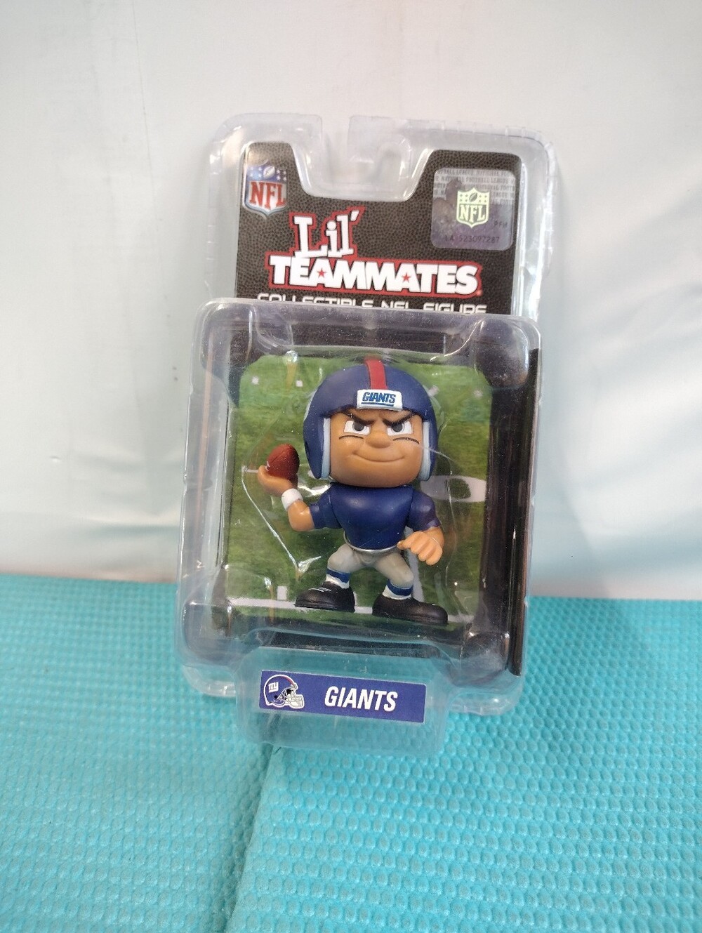NFL Lil' Teammates Giants Blue Football Figure